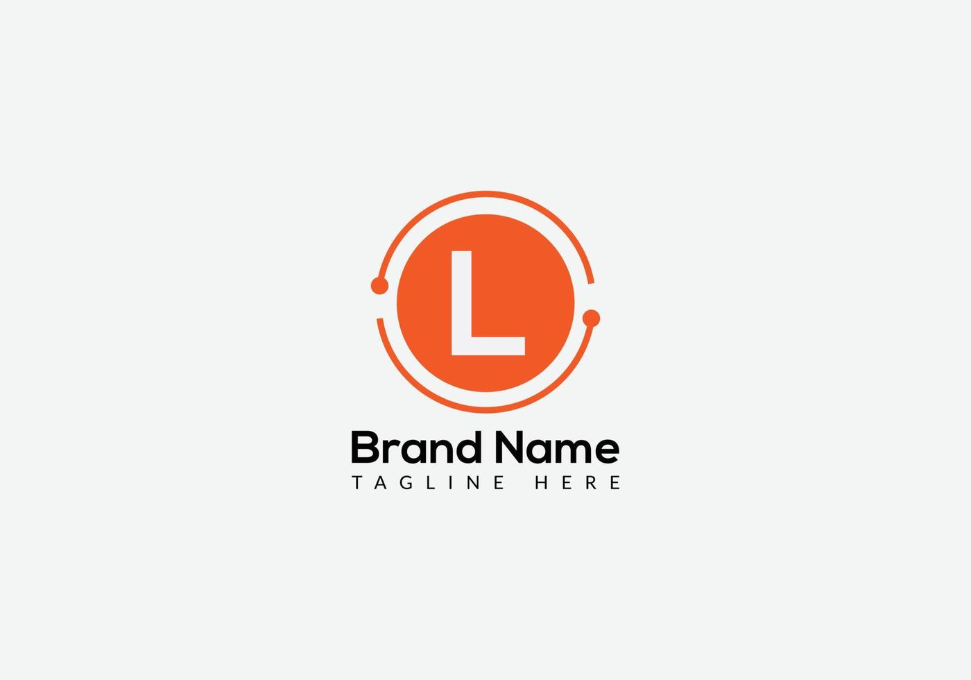 Abstract L letter modern initial lettermarks logo design vector