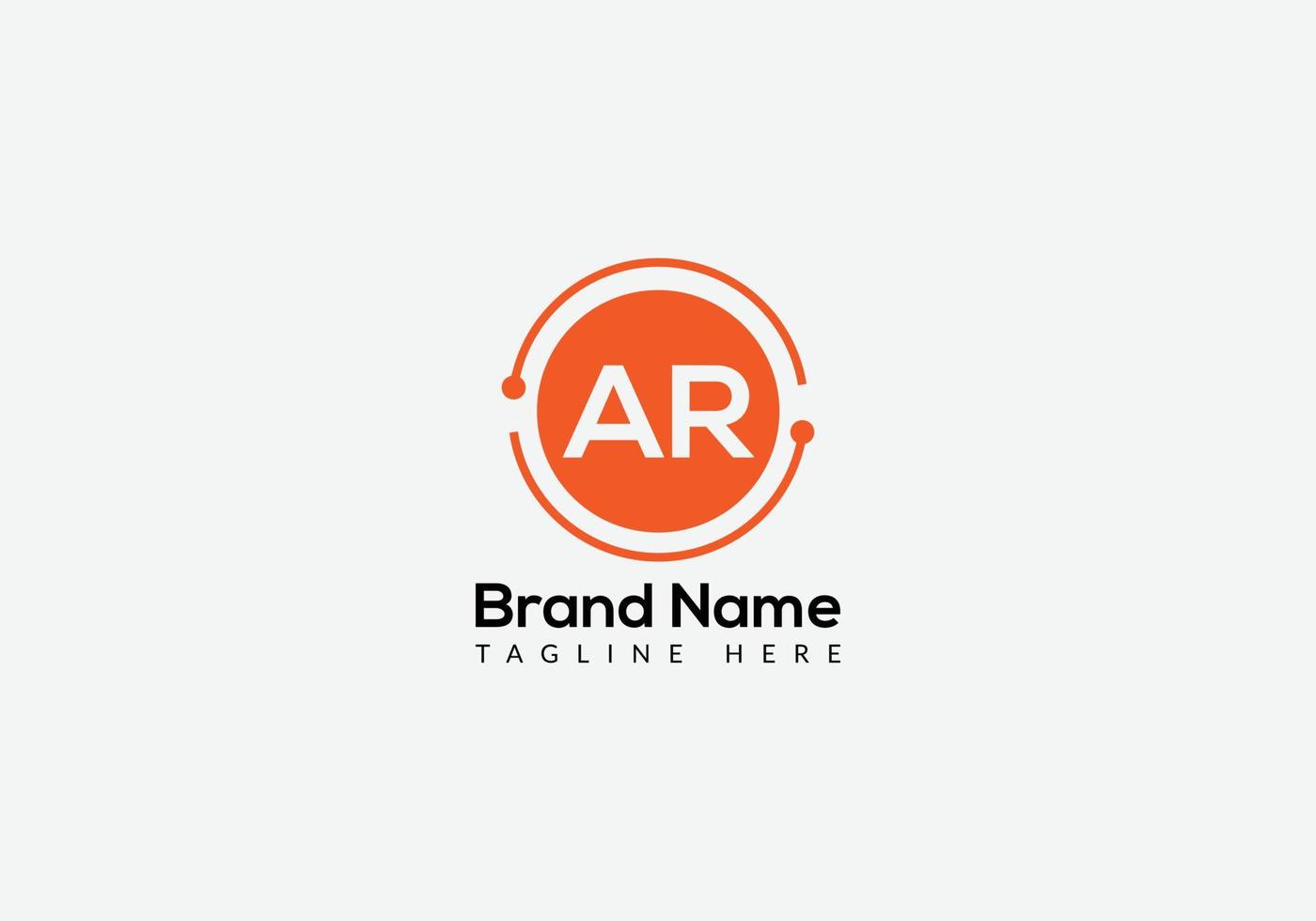 Abstract AR letter modern initial lettermarks logo design 14413612