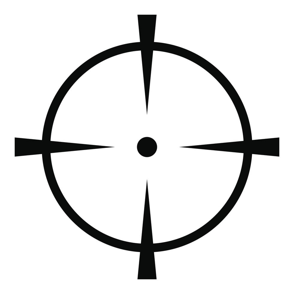 Radar screen icon, simple style. vector