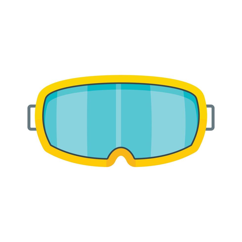 Under water glass mask icon, flat style vector