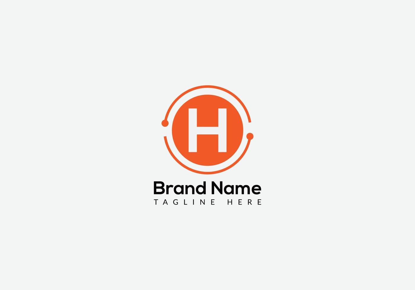 Abstract H letter modern initial lettermarks logo design vector