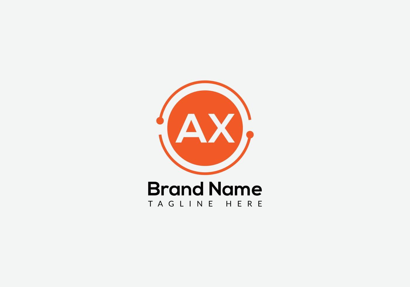 Abstract AX letter modern initial lettermarks logo design vector