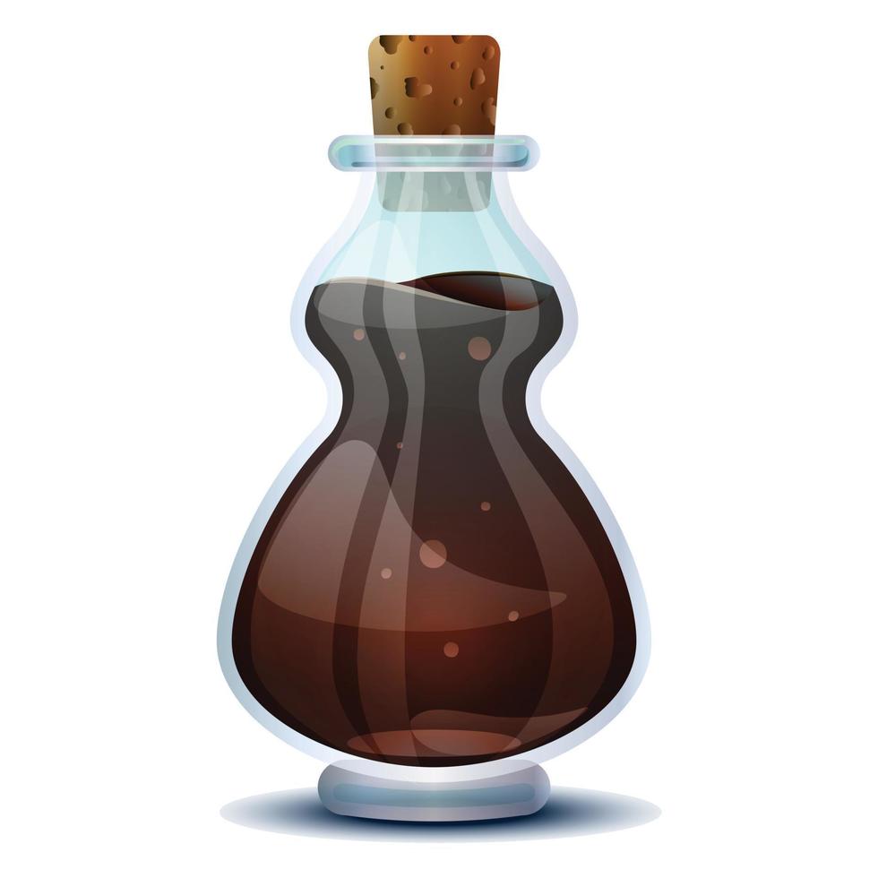 Red wine vinegar icon, cartoon style vector