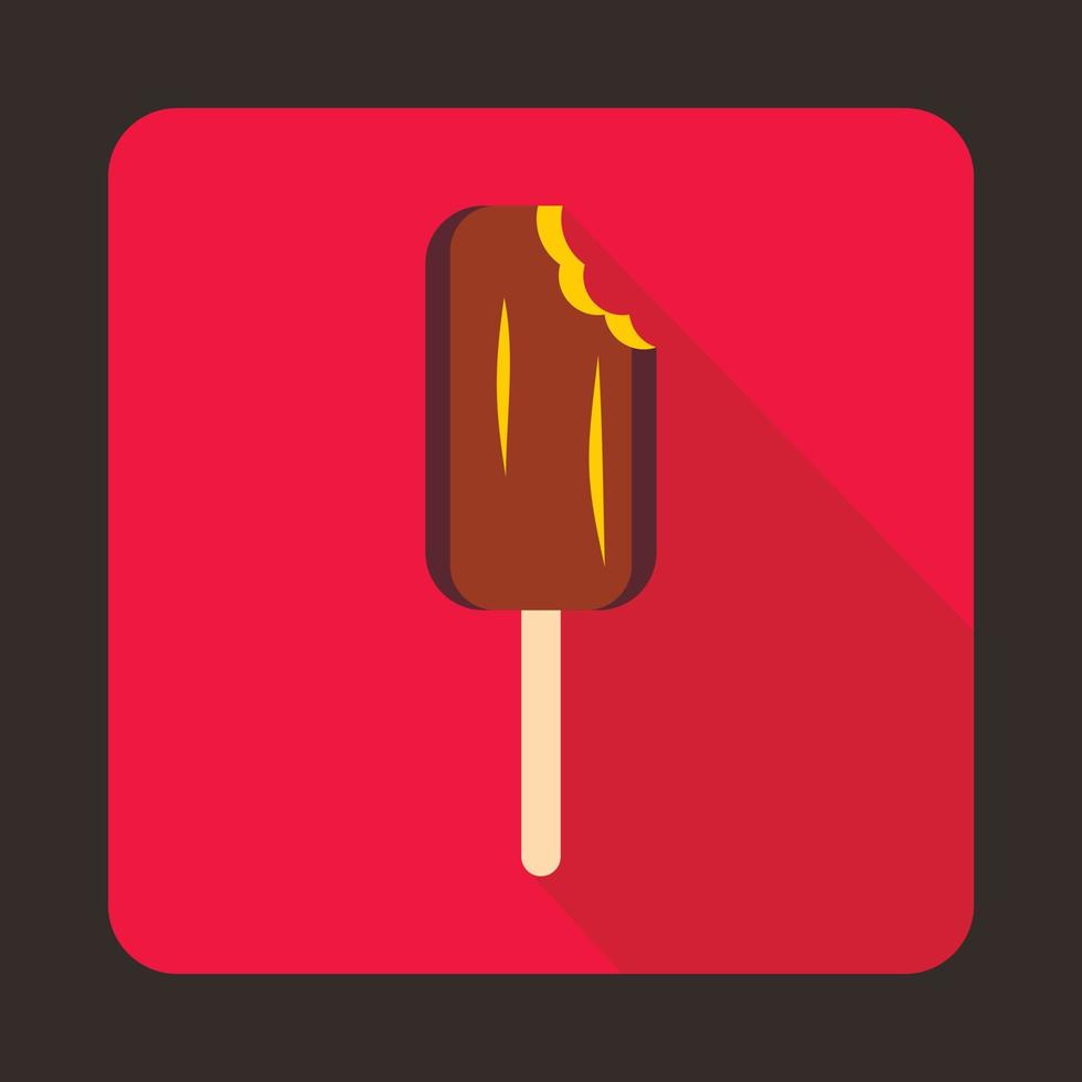 icono de helado, estilo plano vector