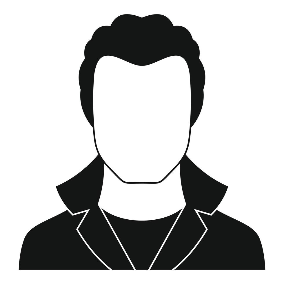 New man avatar icon vector simple