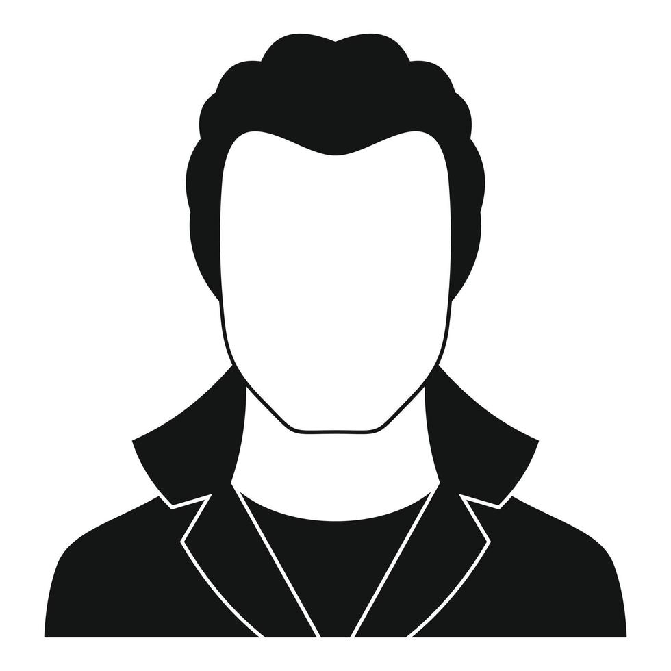 nuevo hombre avatar icono vector simple