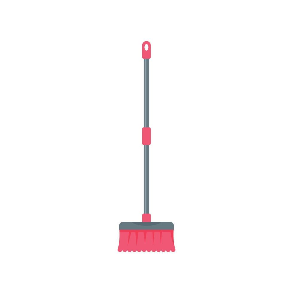 Brush mop icon, flat style vector