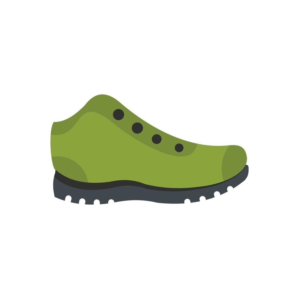 botas de senderismo icono vector plano