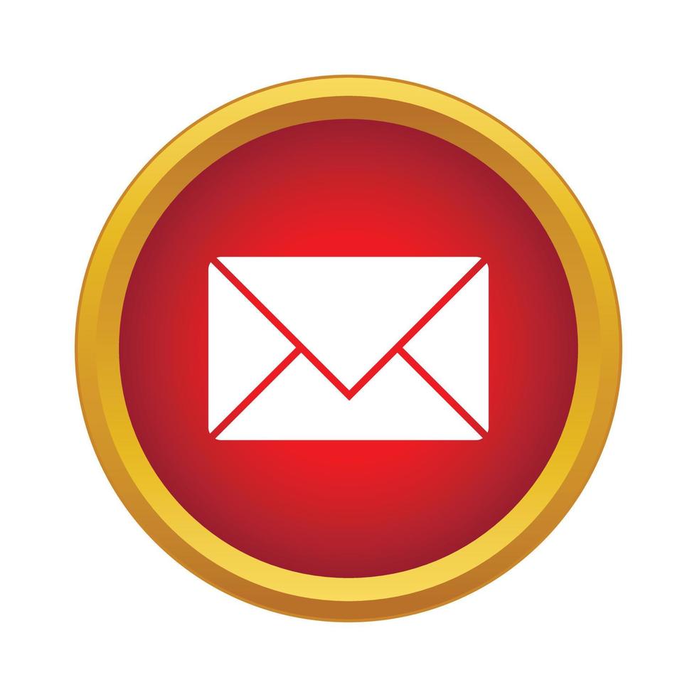Mail icon, simple style vector