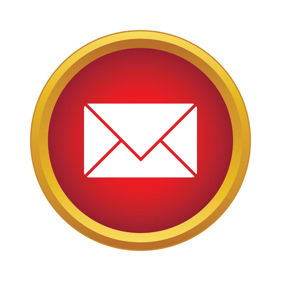 Mail icon, simple style vector