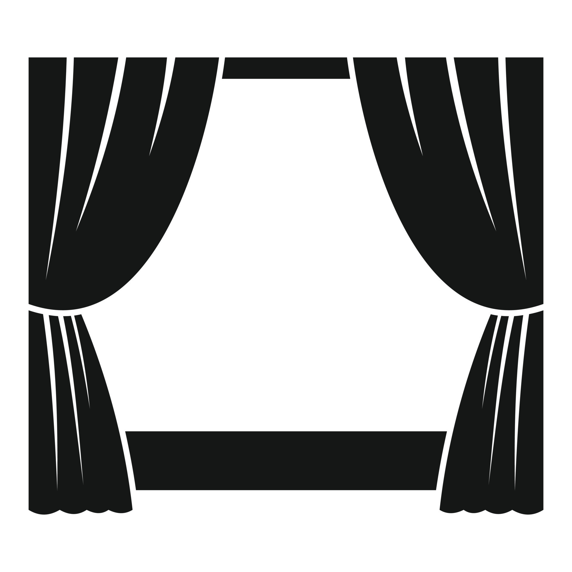 Theatrical stage icon, simple style 14414071 Vector Art at Vecteezy