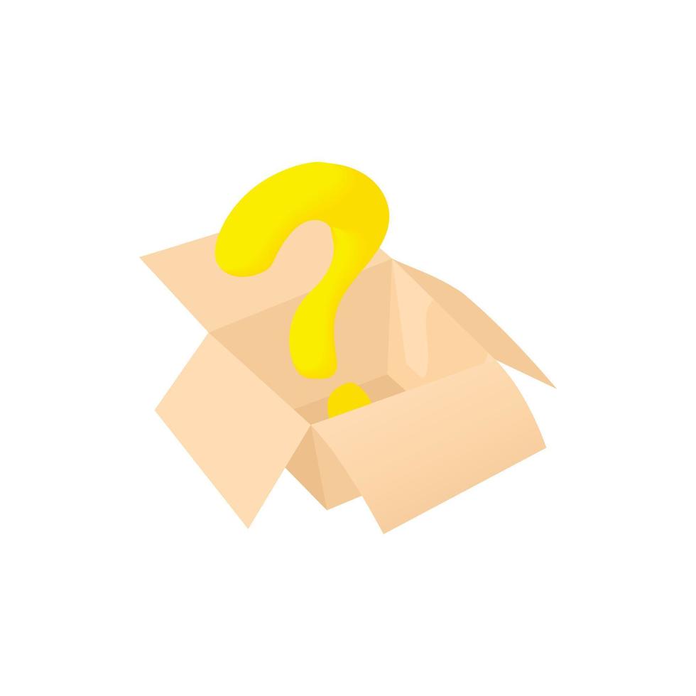 Empty box icon, cartoon style 14414222 Vector Art at Vecteezy