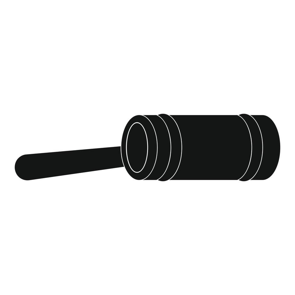 Justice gavel icon, simple style vector
