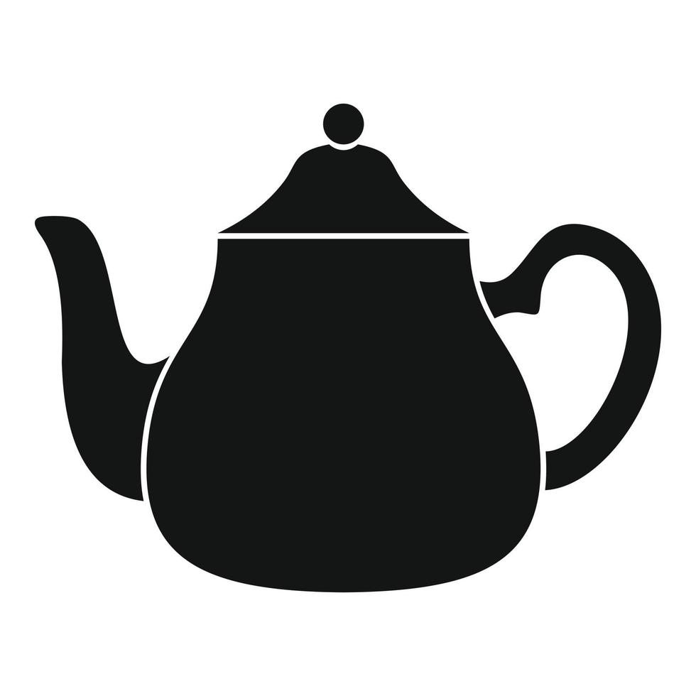Big kettle icon, simple style vector