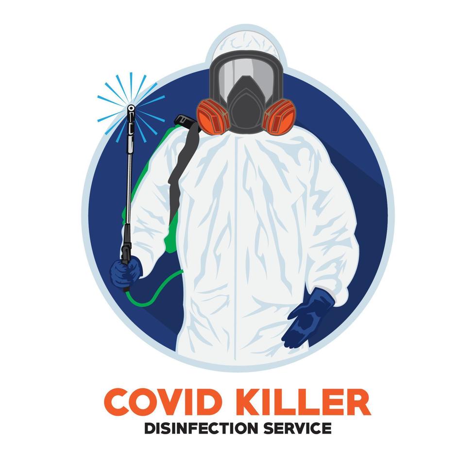 Disinfection Service vector design, perfect for sticker, badge, tshirt design, also Disinfection Service Company