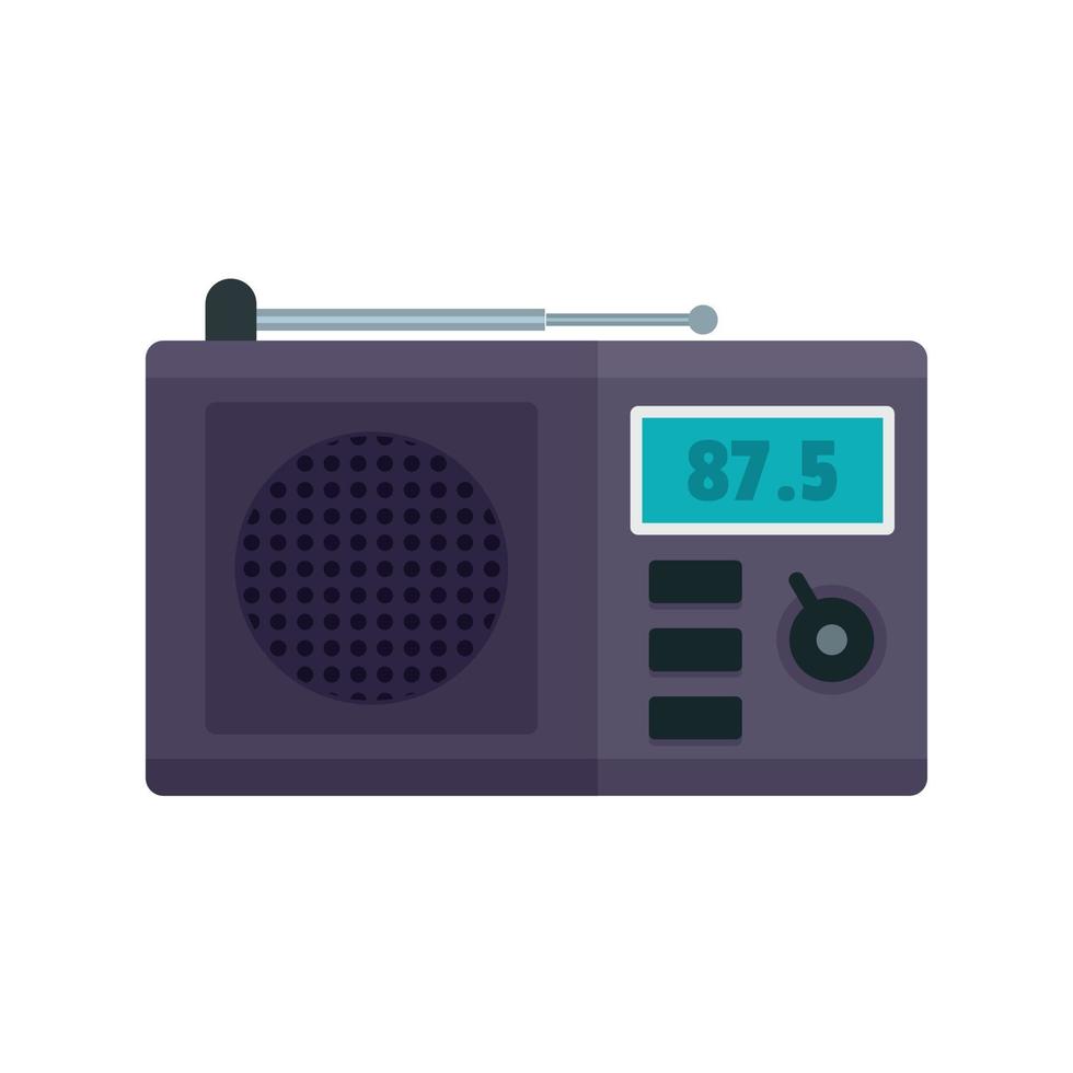 Modern radio icon, flat style vector