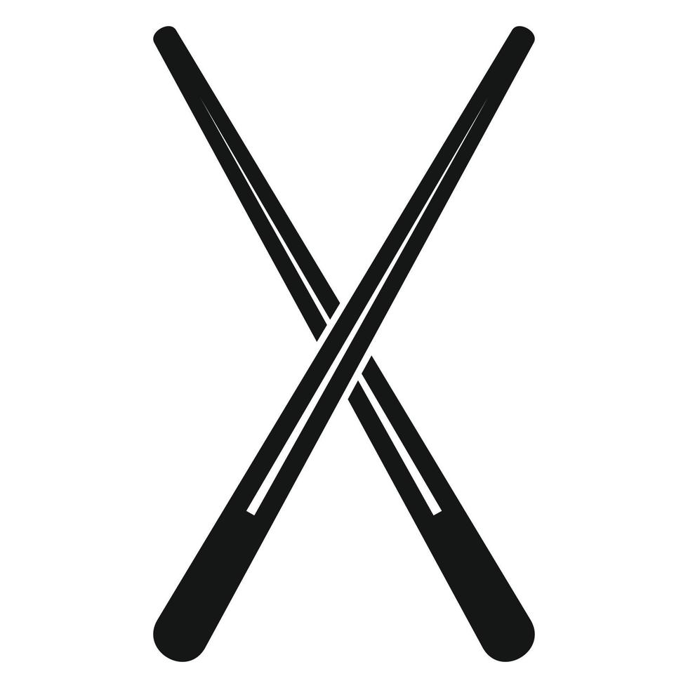 Chopsticks icon, simple style vector