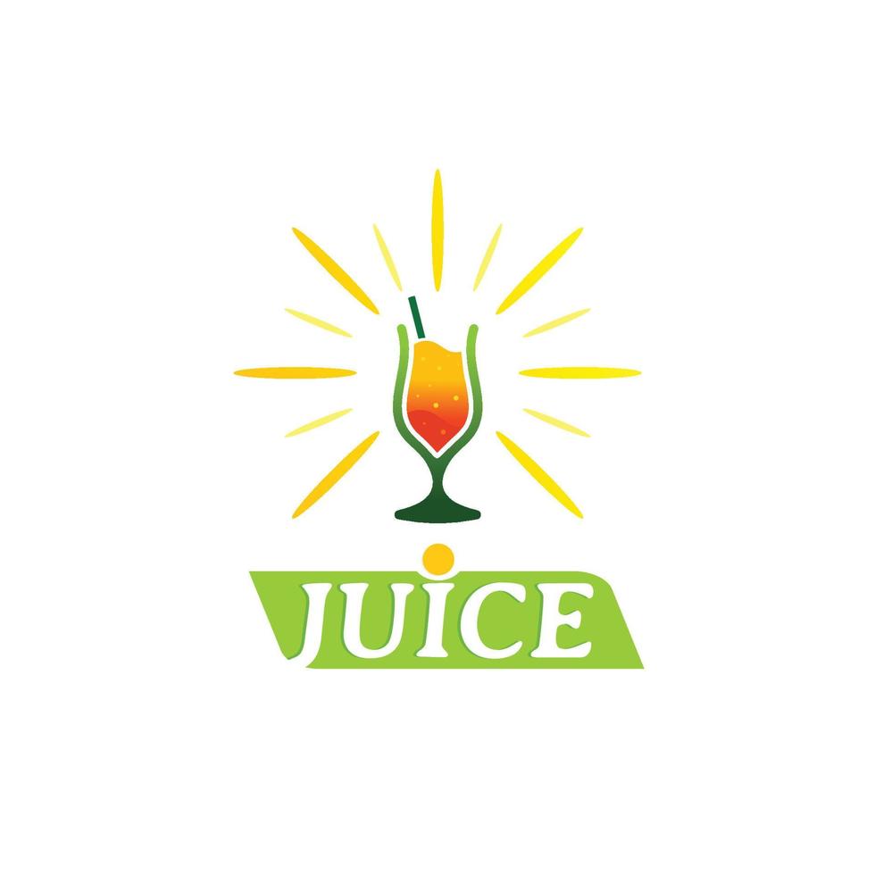 Juice Logo Design Template vector