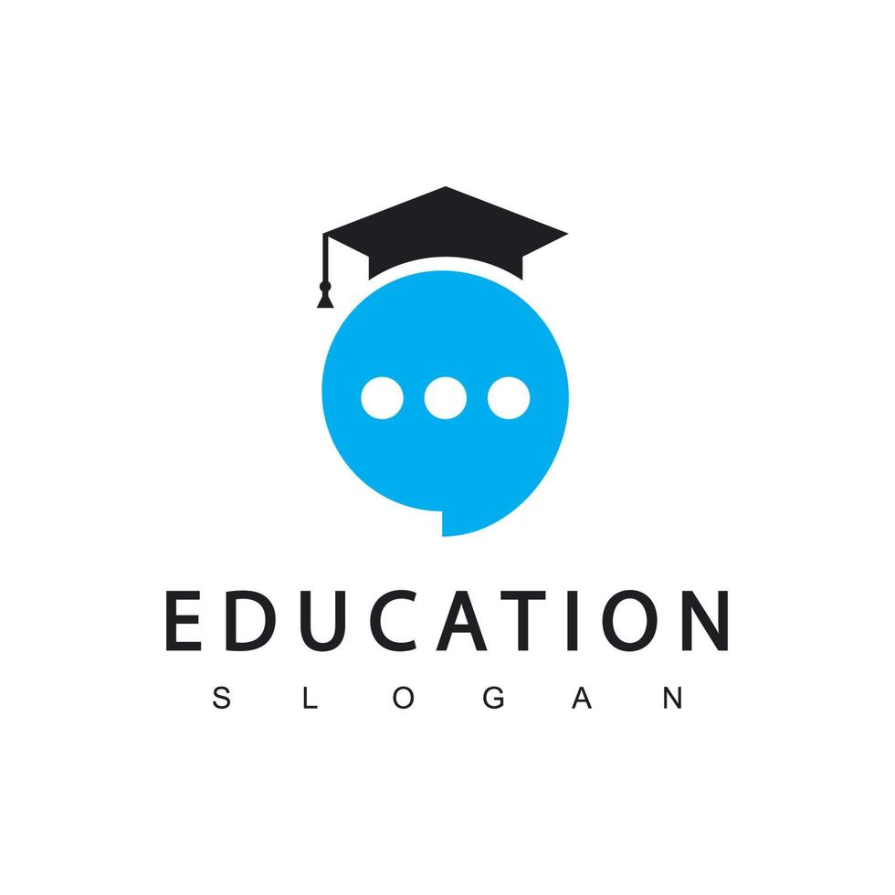 Education Talk Logo Design Template vector