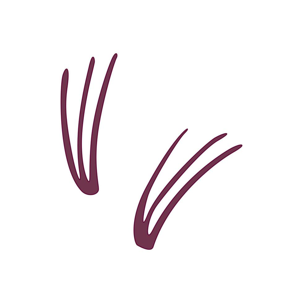 False eyelashes icon, cartoon style vector