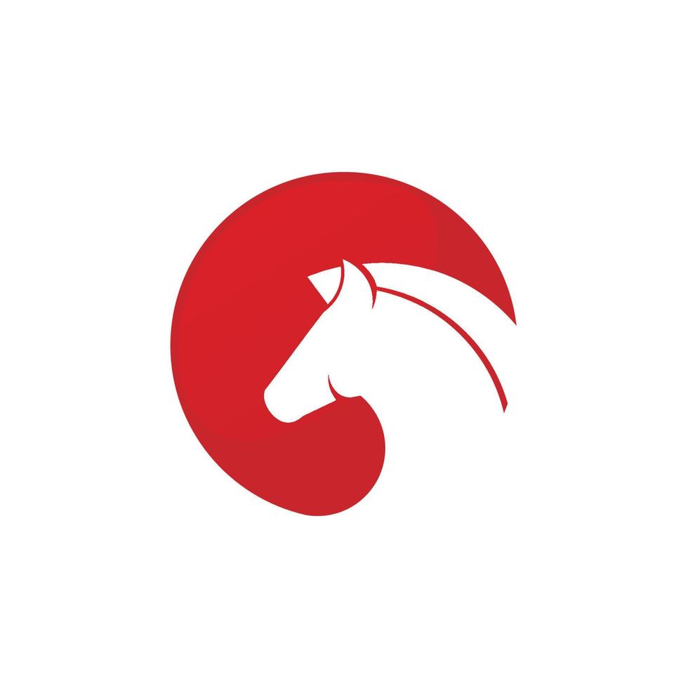 plantilla de diseño de logotipo de caballo vector