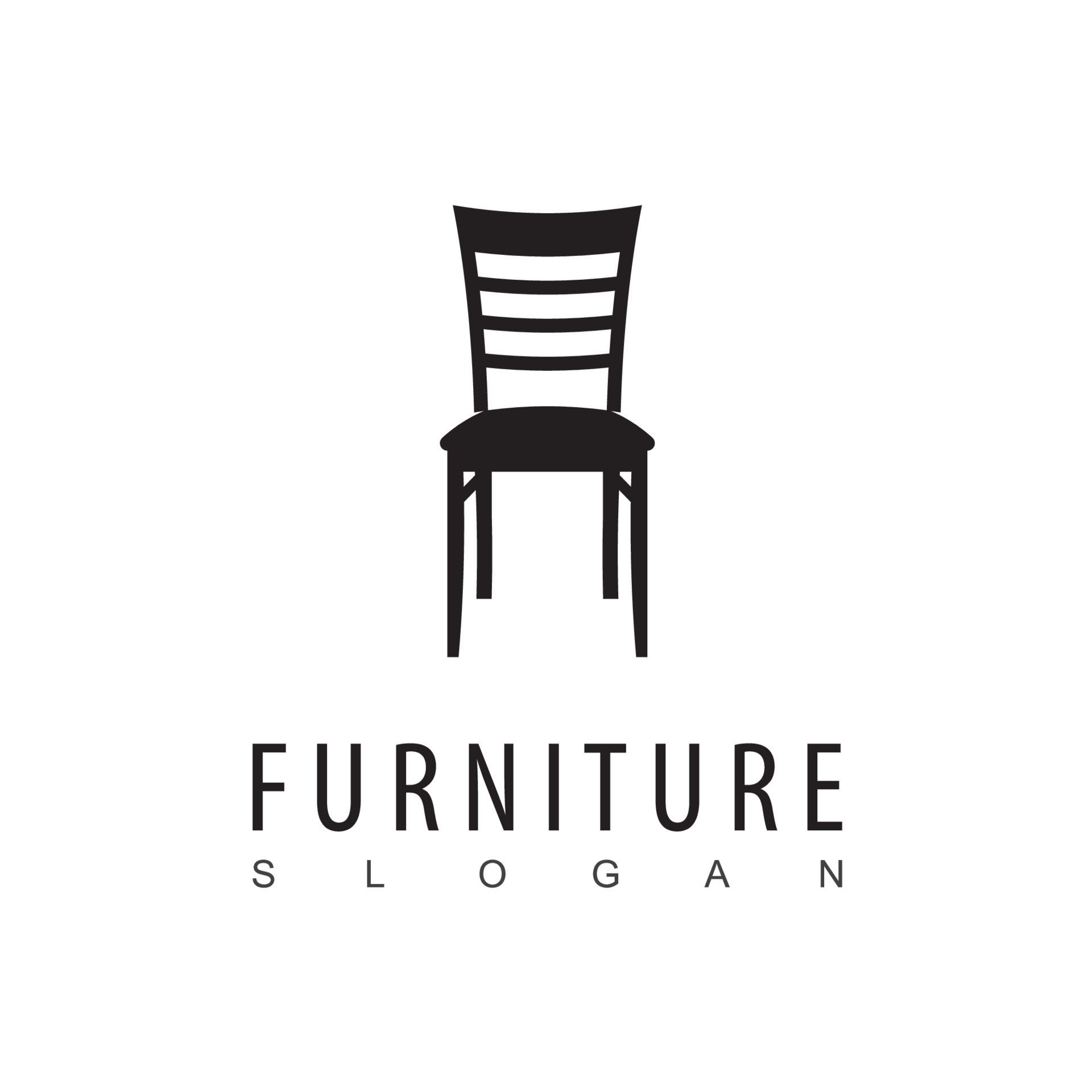 Chair Logo For Furniture Company 14414598 Vector Art at Vecteezy