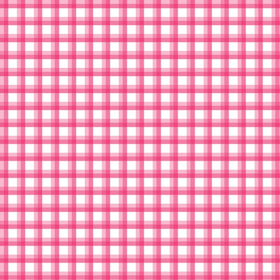 patrón de fondo de tela escocesa de doble línea de rayas rosa vector