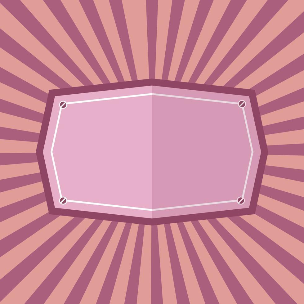 fondo vintage de vector retro rosa