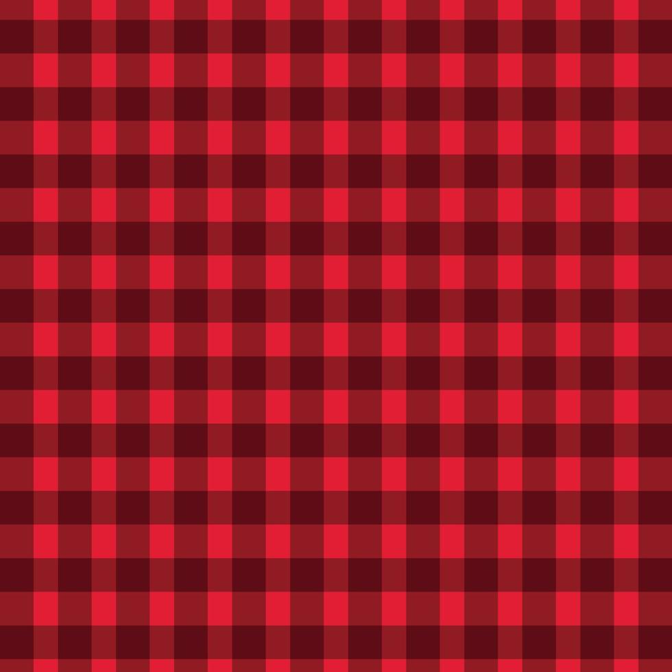 Red tablecloth plaid pattern vector