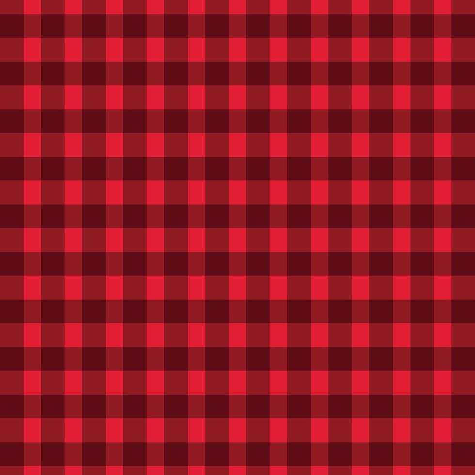 Red tablecloth plaid pattern vector