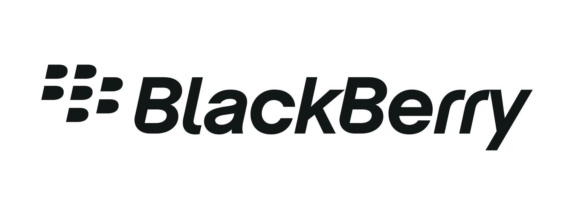 Blackberry logo on transparent background vector