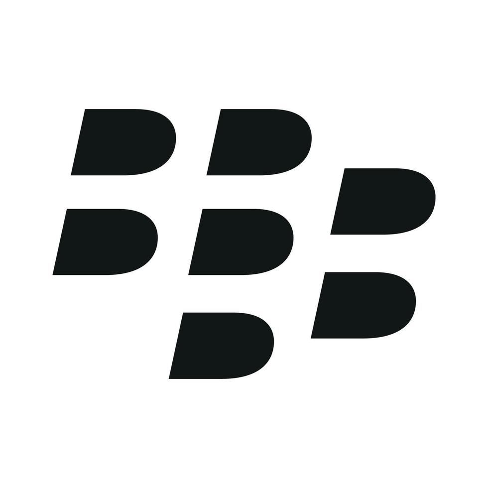 BlackBerry logo on transparent background vector