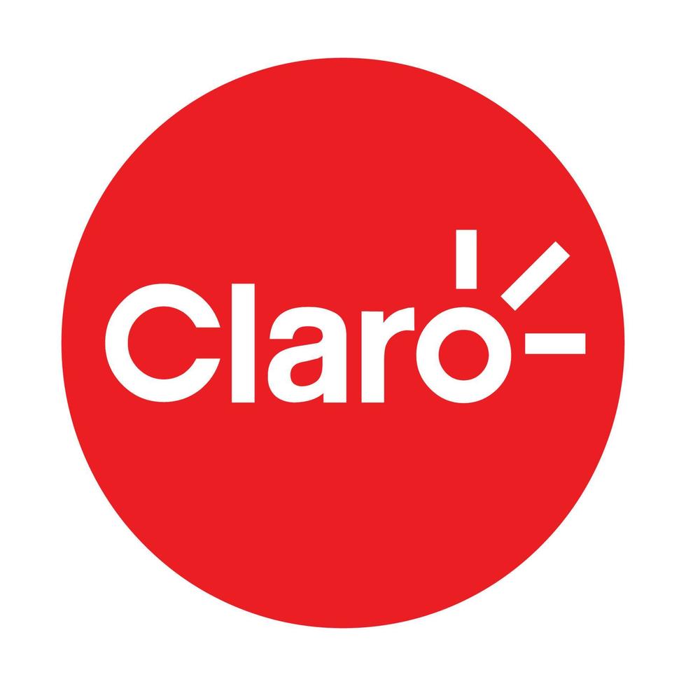 Claro logo on transparent background vector