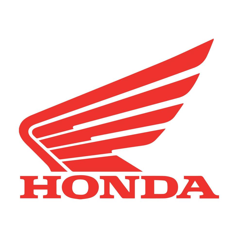 logotipo de ala de motor honda sobre fondo transparente vector