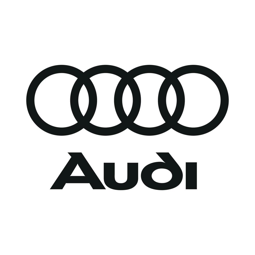 logotipo de audi sobre fondo transparente vector