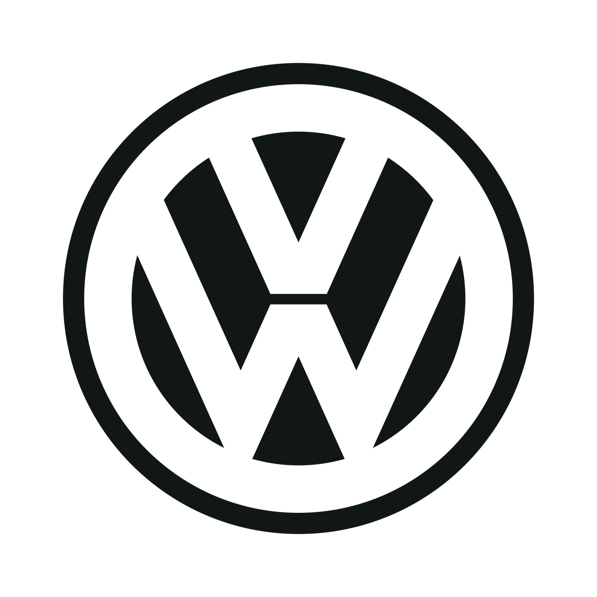 Volkswagen logo on transparent background 14414686 Vector Art at Vecteezy