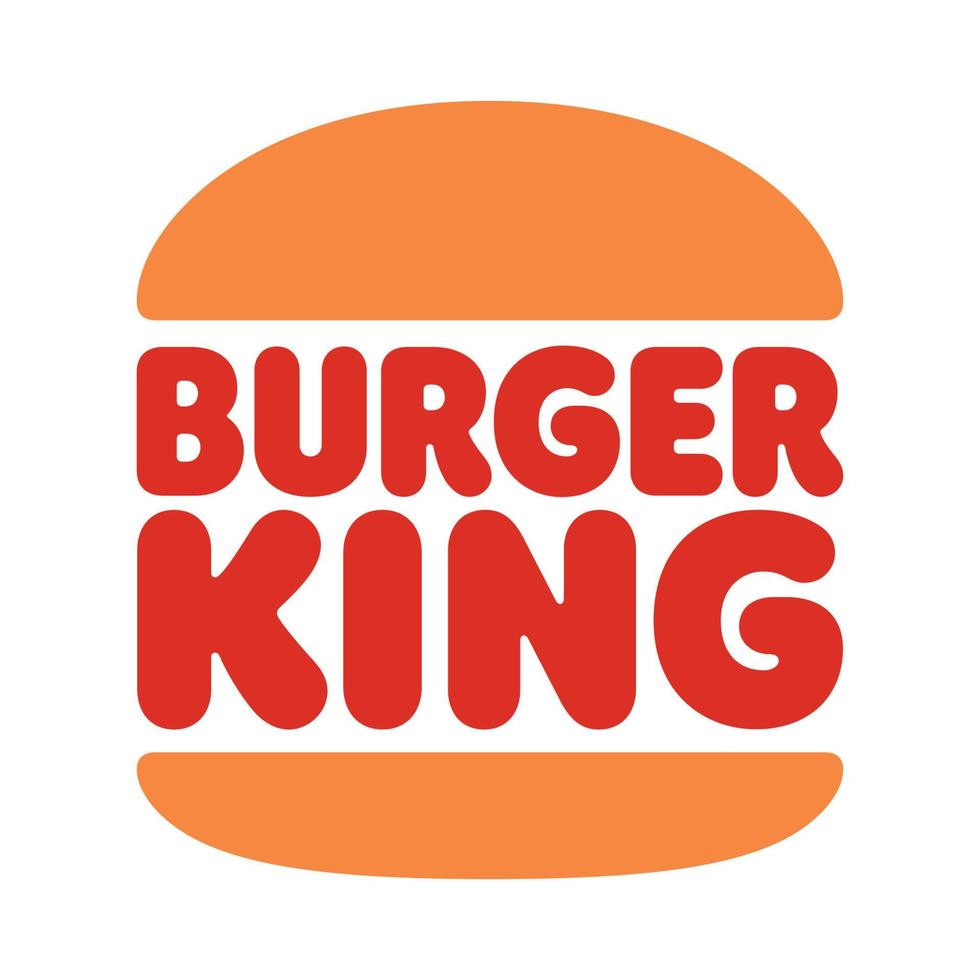 Burger king new logo on transparent background vector