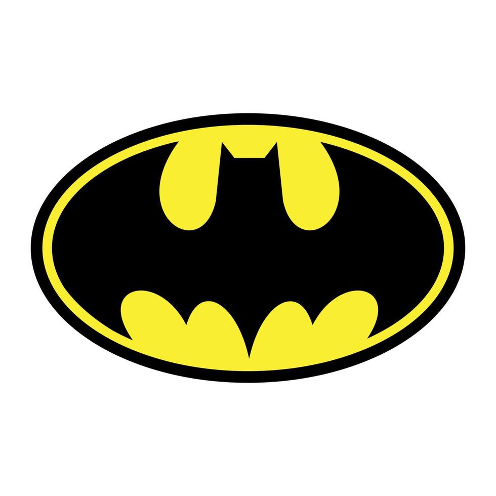 Batman logo on transparent background vector