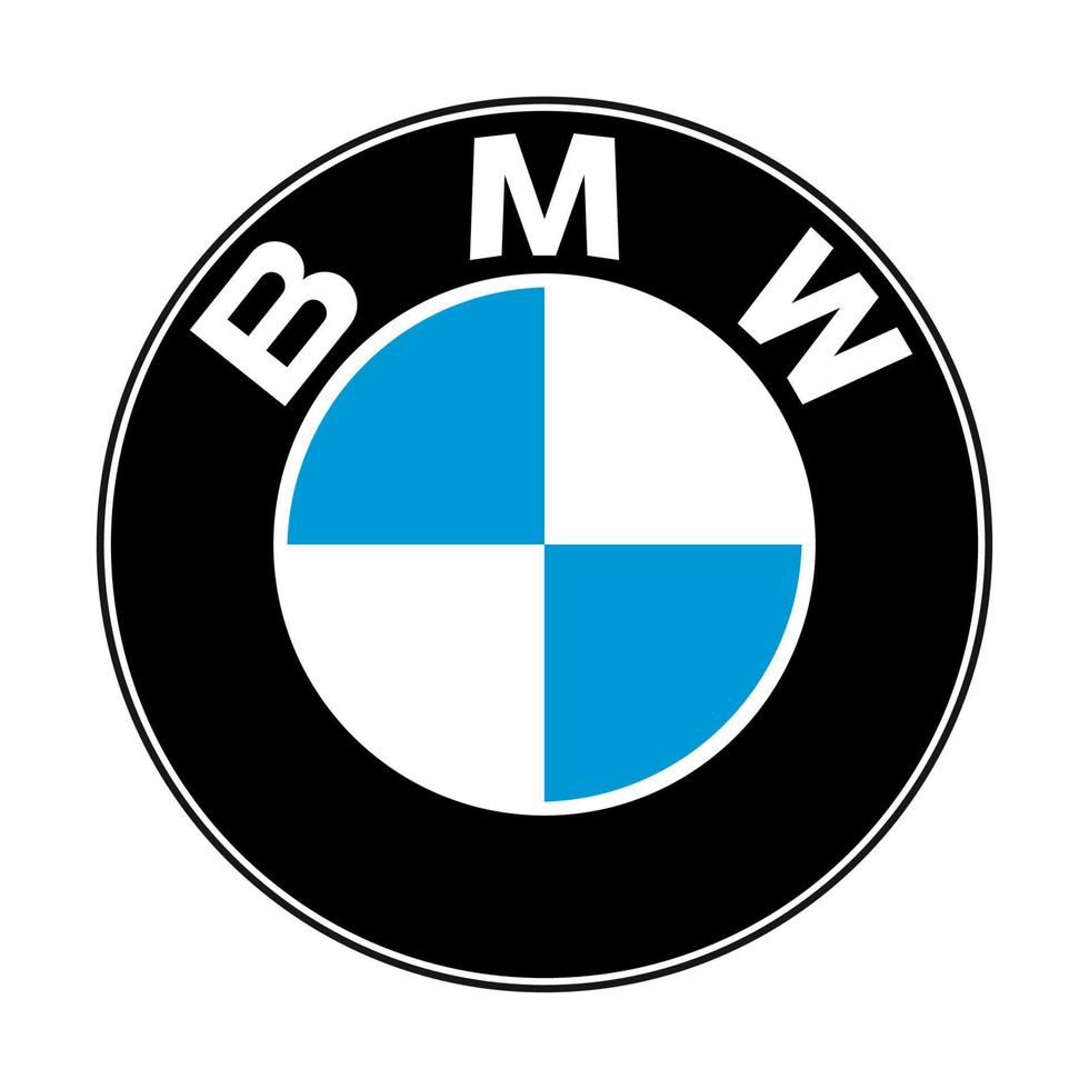 BMW logo on transparent background vector