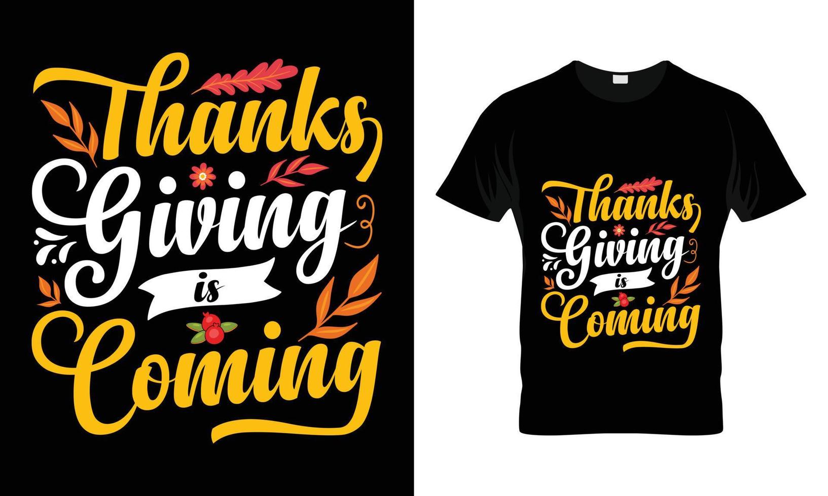 thanksgiving is coming vector