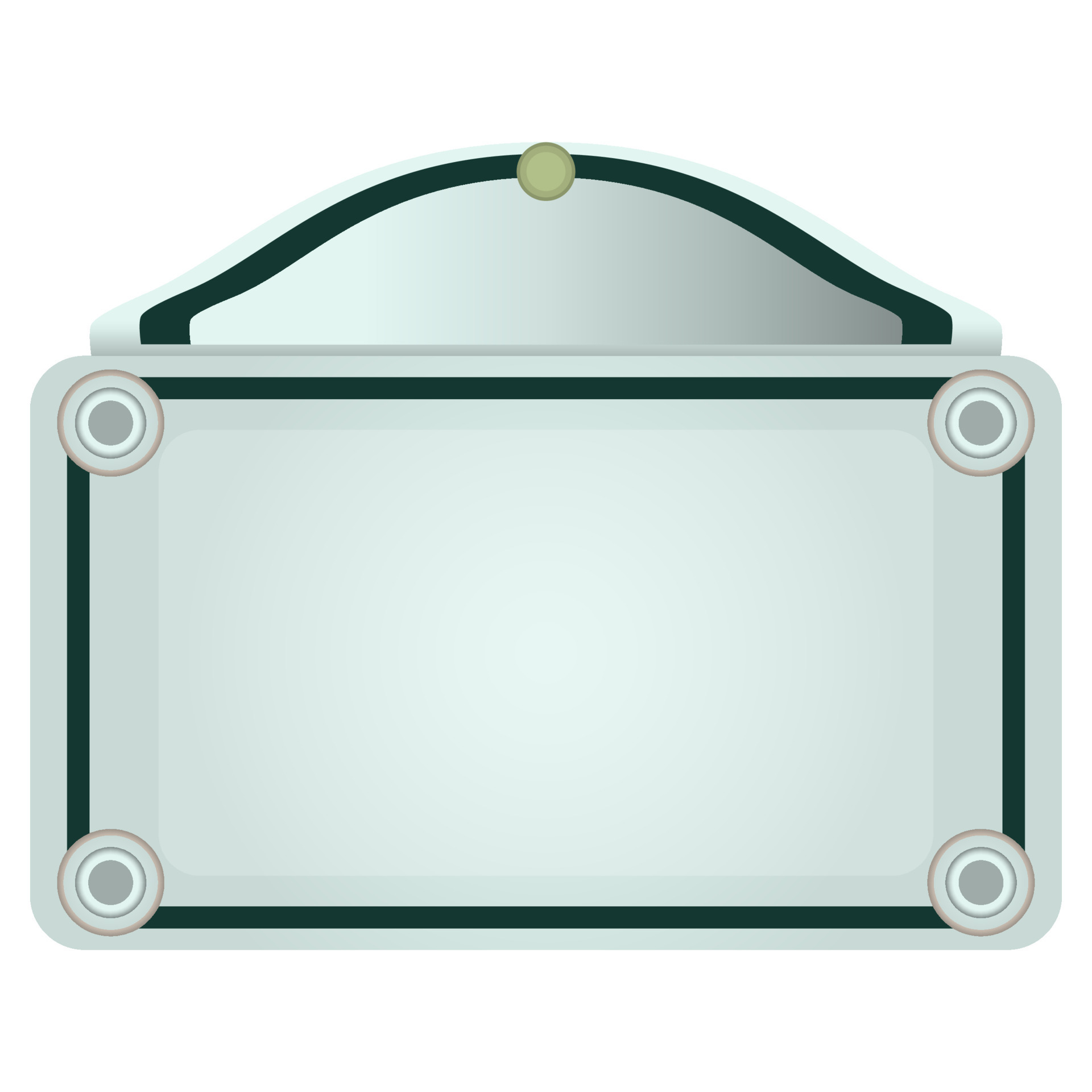 Street name plate. French blank parisian board. Colorful vector