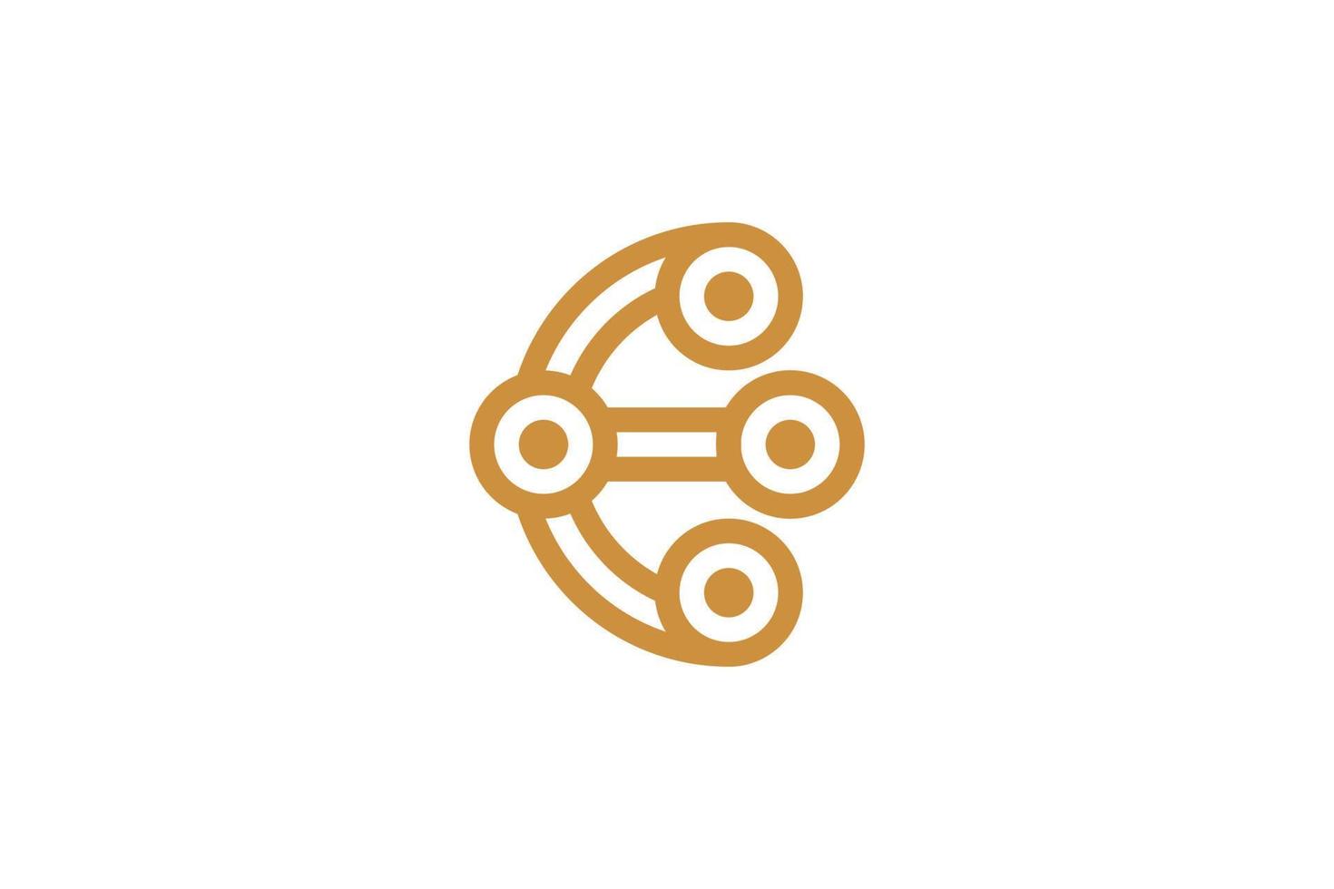 Alphabetical Letter E Logo vector