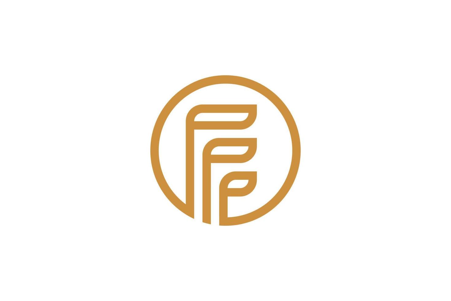 Flat Design Letter F Logo Template vector