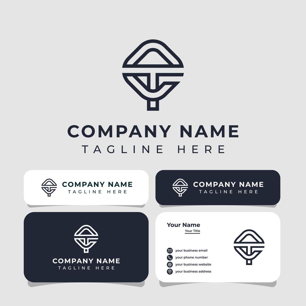 Letter ET or TE Monogram Logo, suitable for any business with ET or TE initials. vector