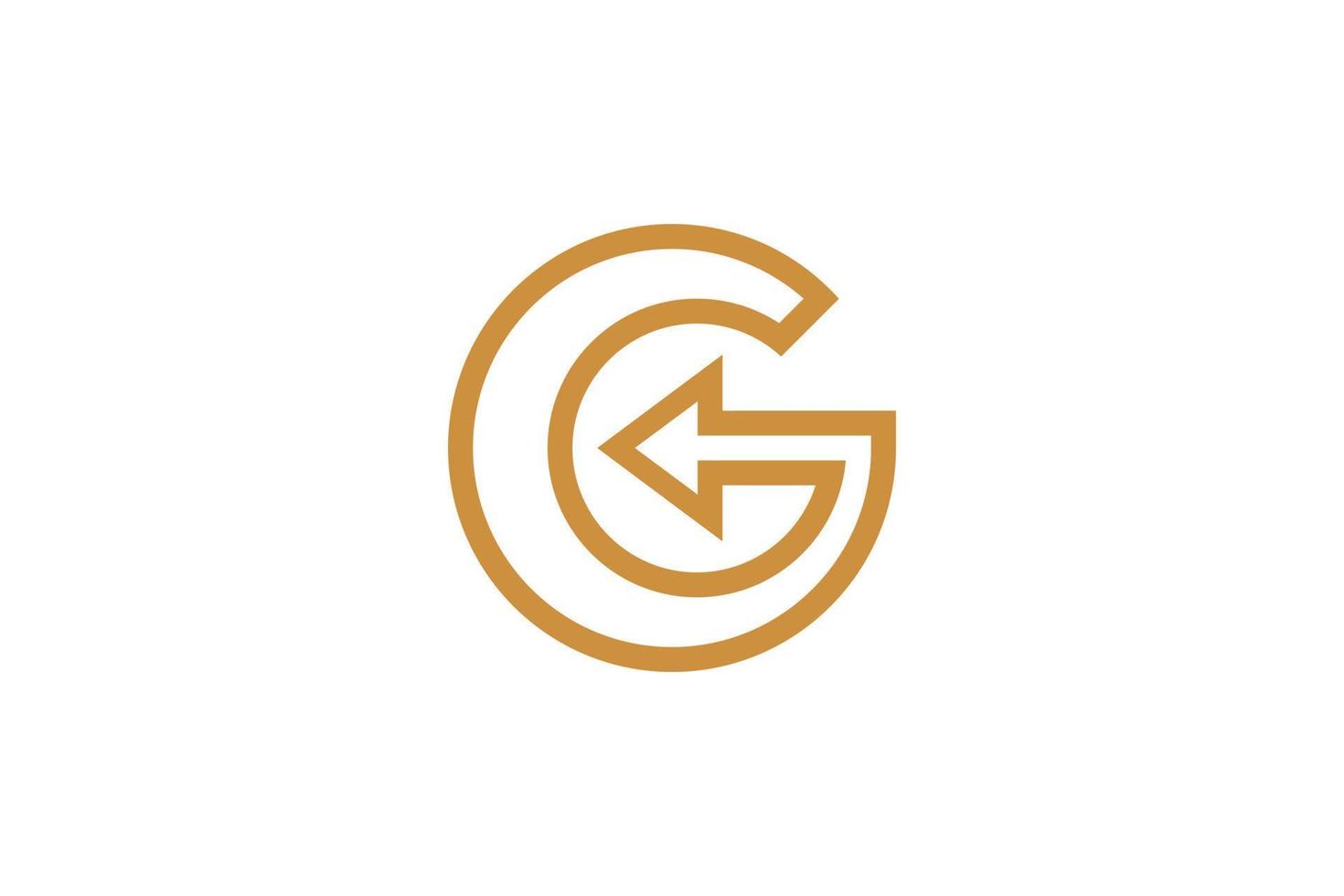 plantillas creativas de logotipos de letras g vector
