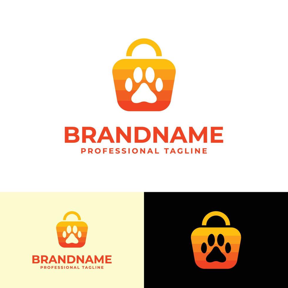 logotipo de la tienda de perros, adecuado para cualquier negocio relacionado con perros. vector