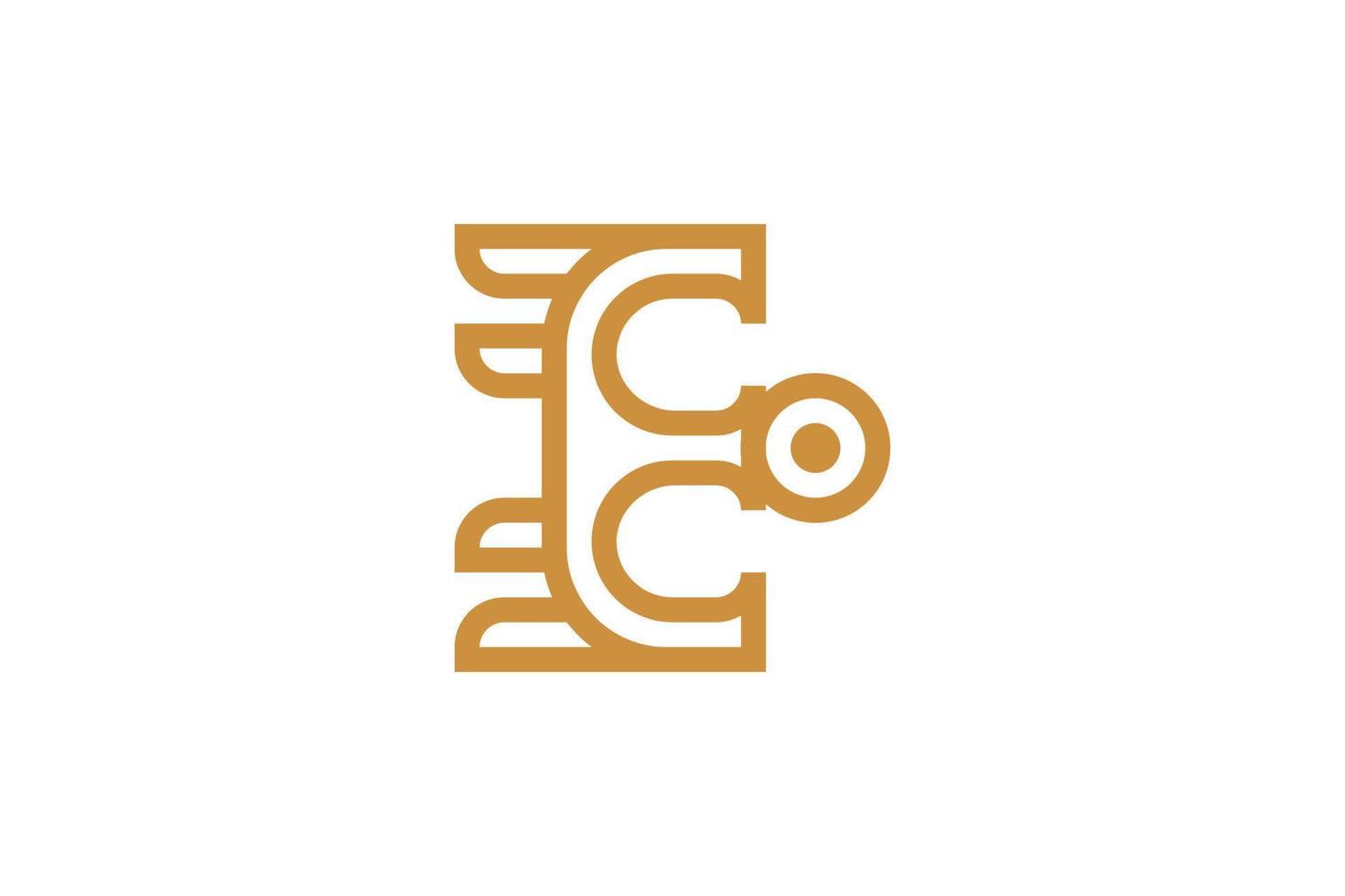 Alphabetical Letter E Logo vector