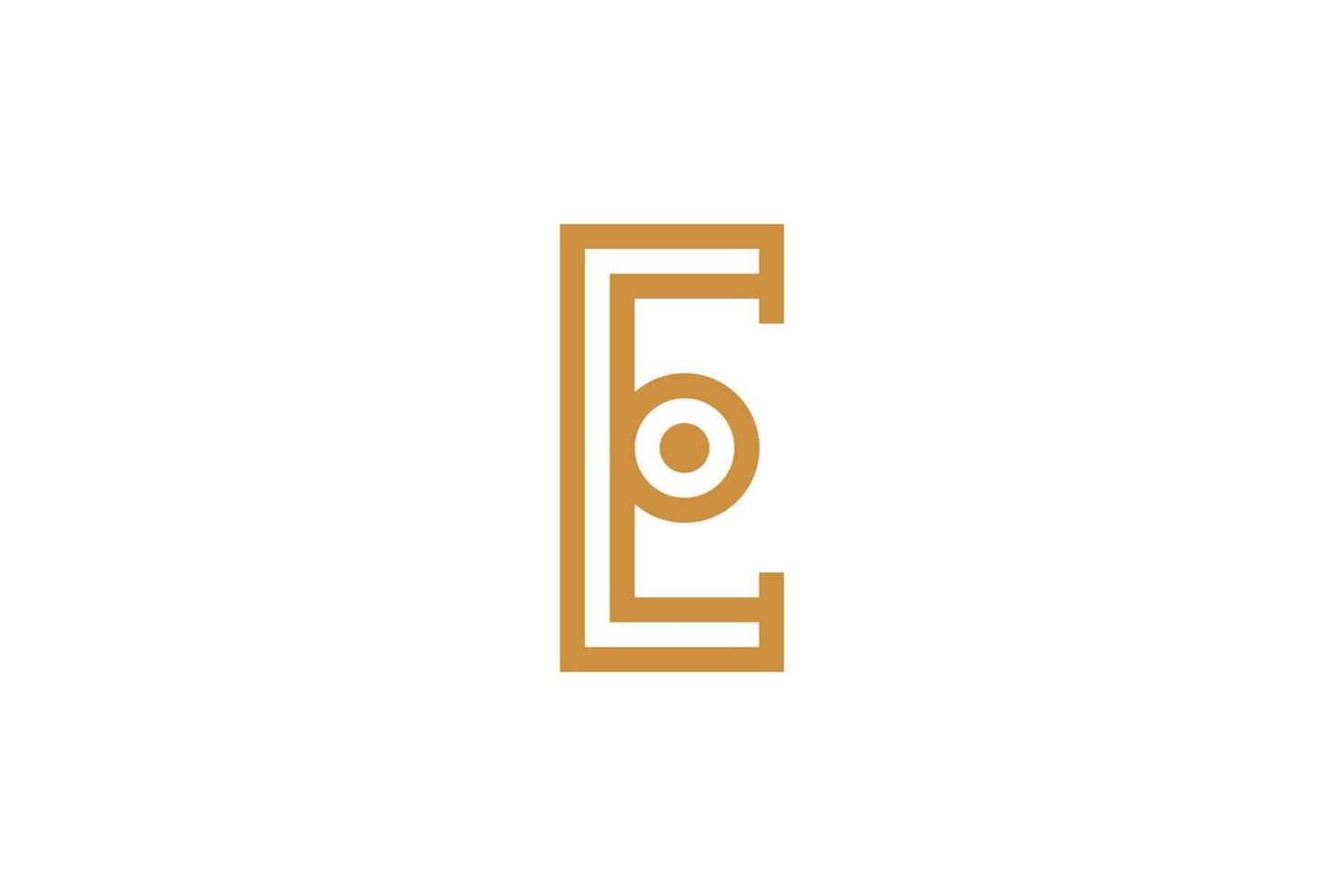 Alphabetical Letter E Logo vector