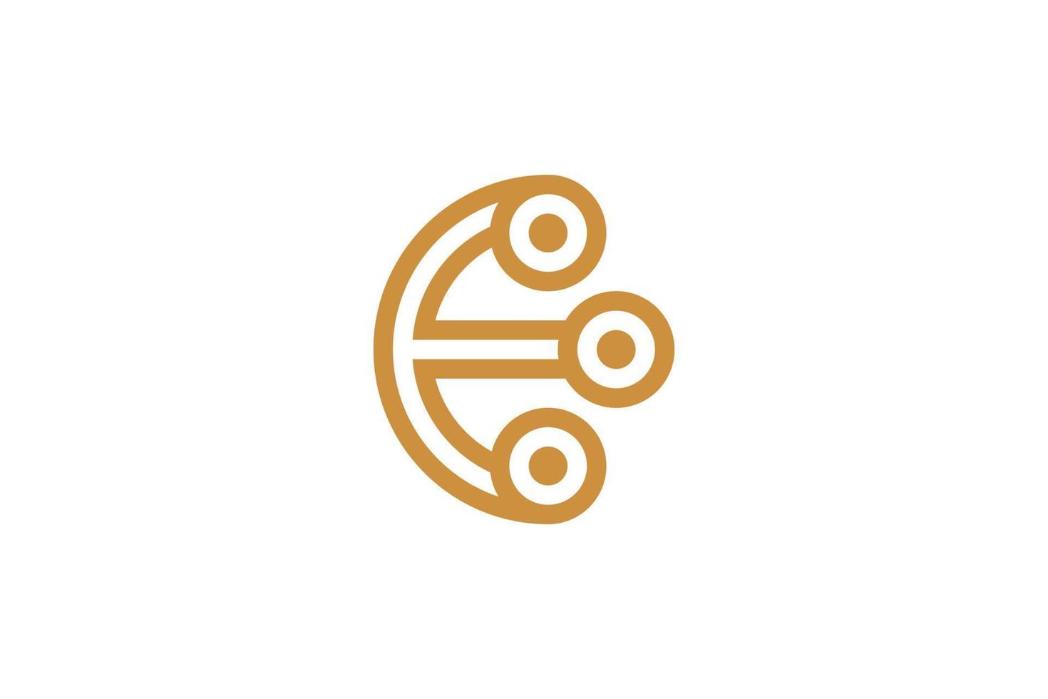 Alphabetical Letter E Logo vector