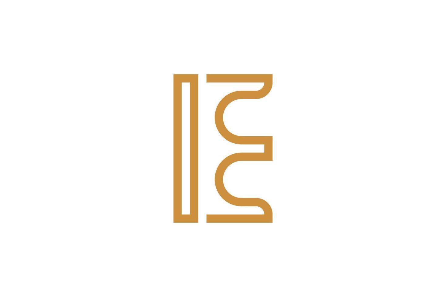 Alphabetical Letter E Logo vector
